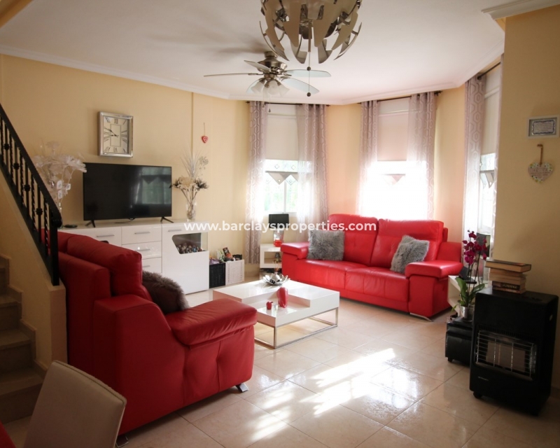 Living Room - Villa for sale with communal pool Urb La Marina