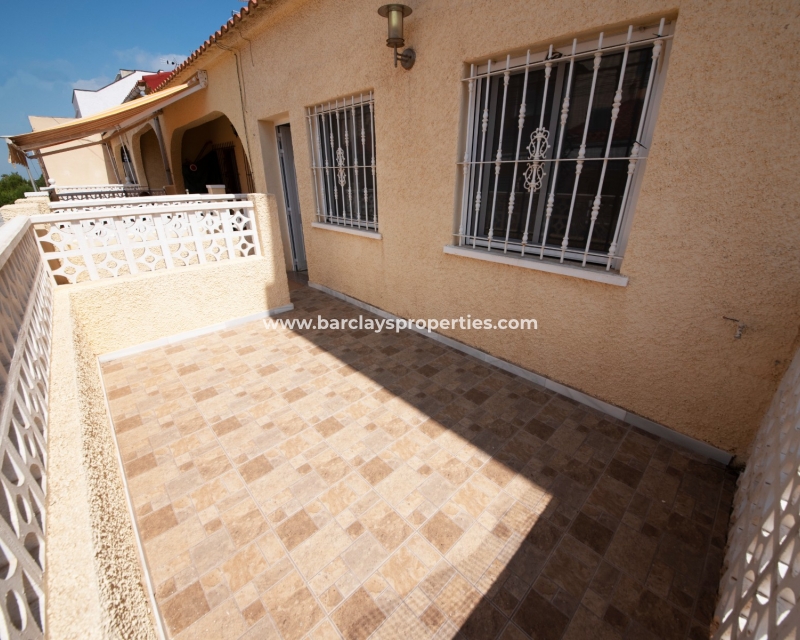 Terrace - South Facing Terraced House For Sale in Alicante, Spain