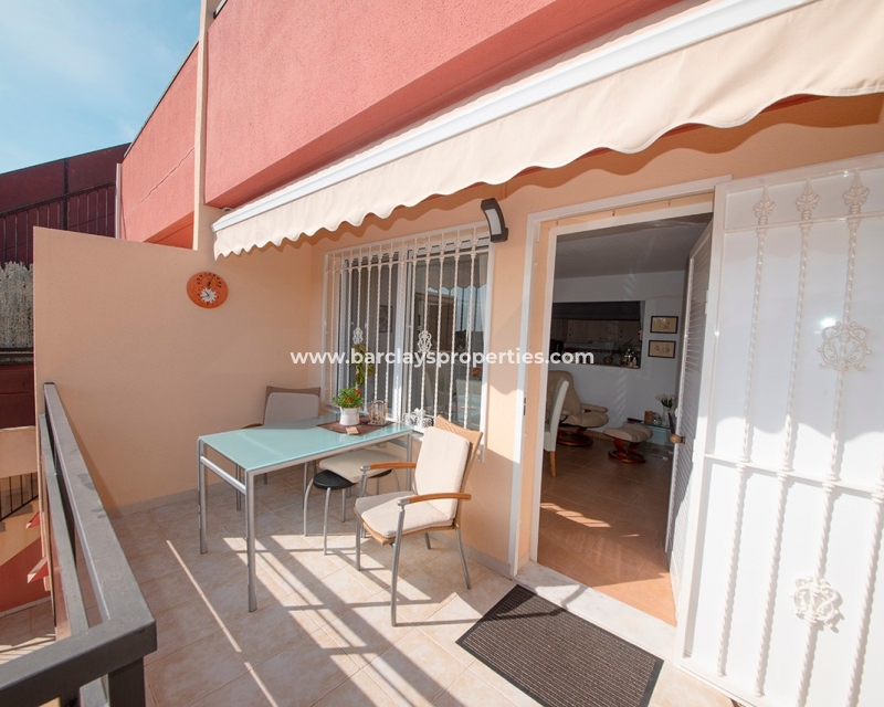 Town House Style Property for Sale in La Marina, Alicante Spain. - terrace