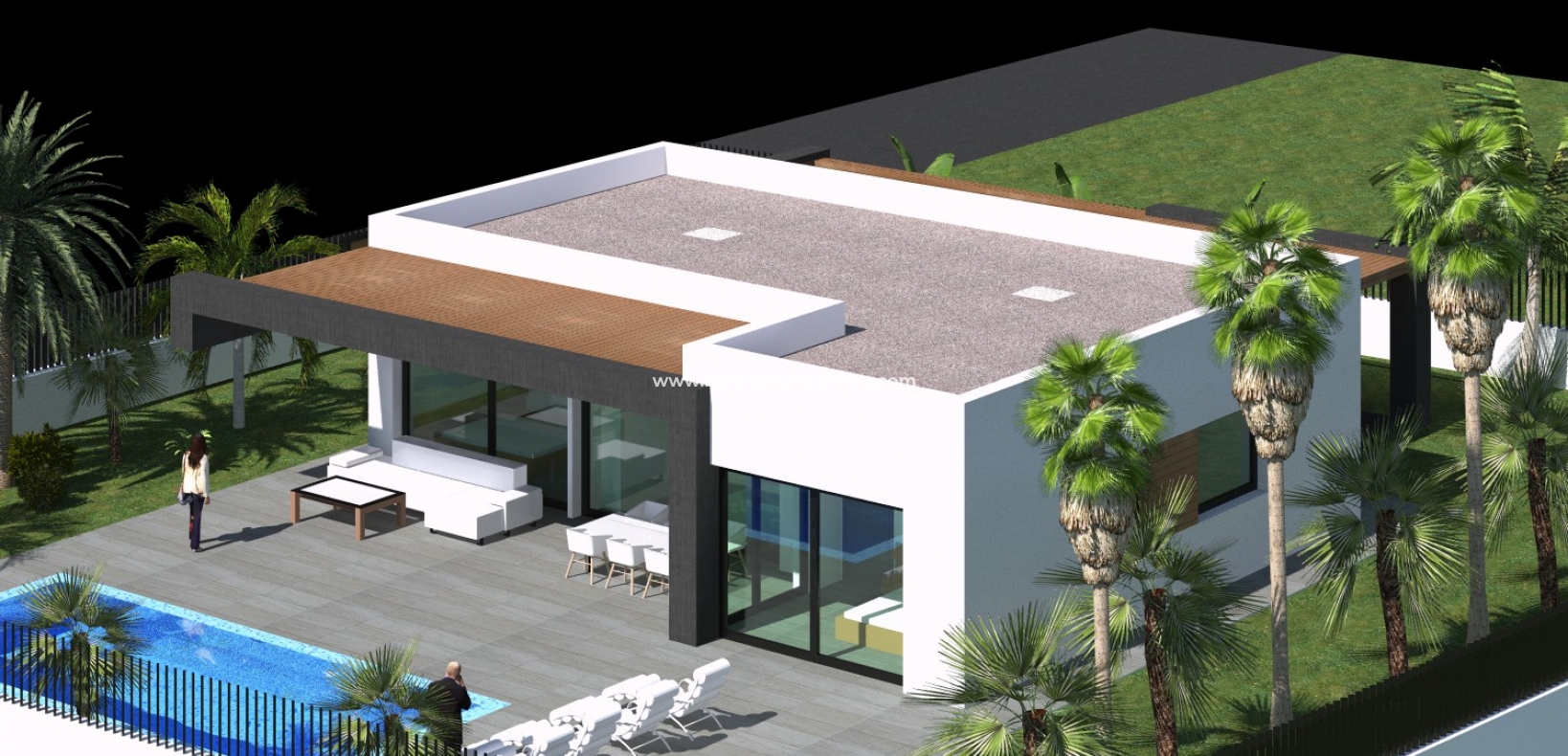 Vista de la casa 1 - Gran parcela orientada al oeste en venta en La Marina