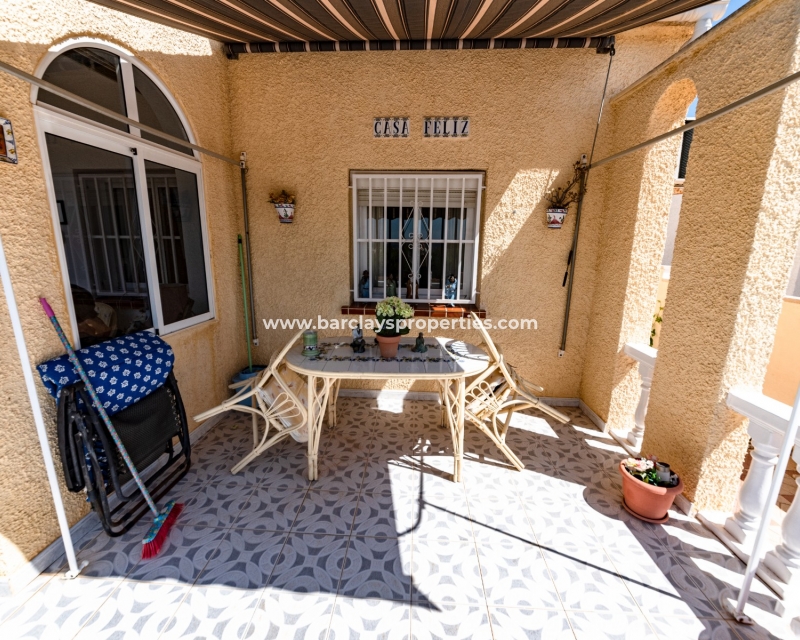 Front Terrace - Villa For Sale In Urb. La Marina, With Private Pool