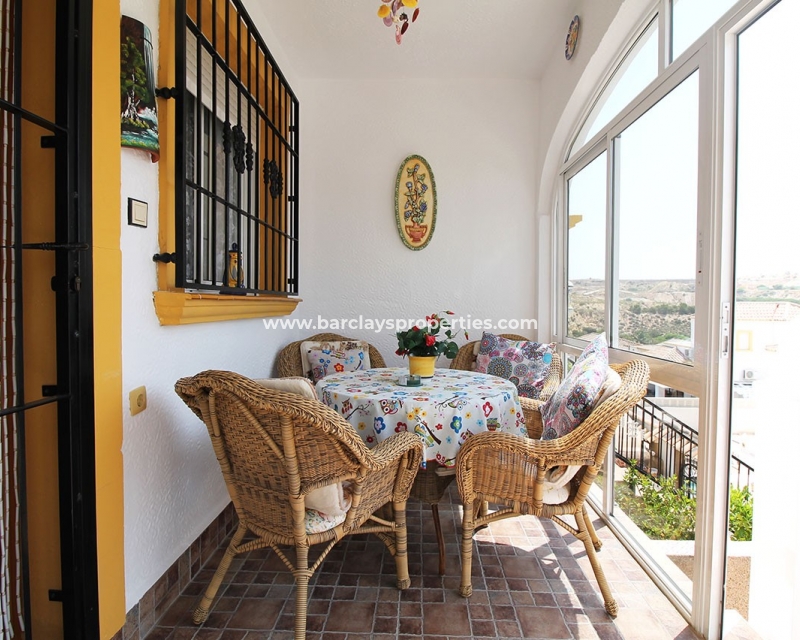 Glazed Porch - South Facing Property for Sale in La Marina Spain