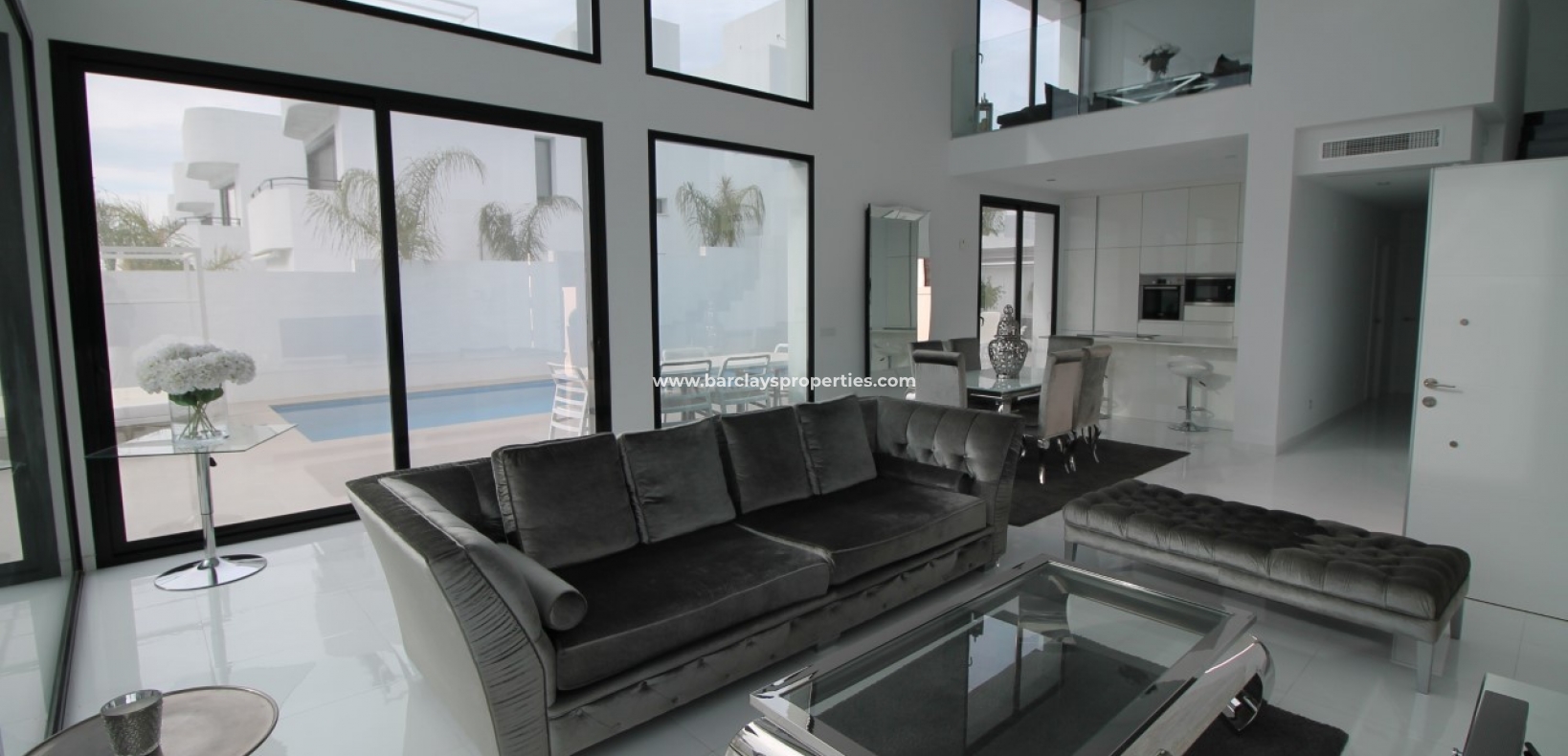 Living Room - Modern villa for sale in urbanisation La Marina