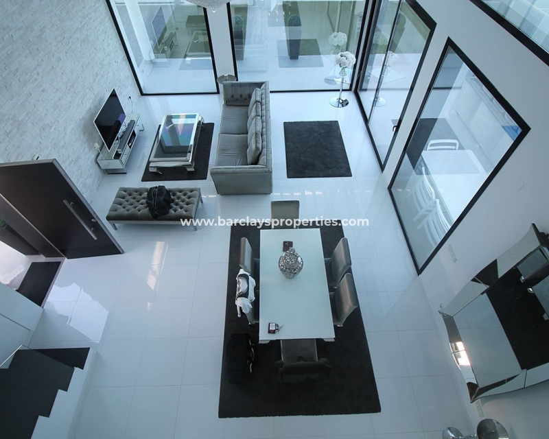 View from first floor - Modern villa for sale in urbanisation La Marina