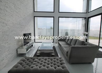 Wohnzimmer - Moderne Villa zum Verkauf in Urbanisation La Marina
