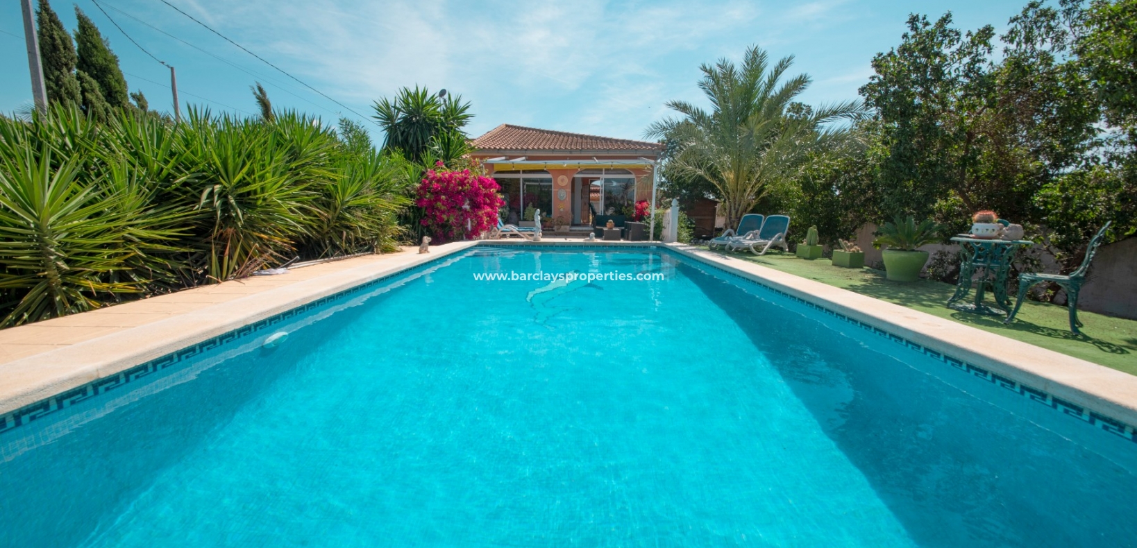 Zwembad - Landhuis te koop in Catral, Spanje